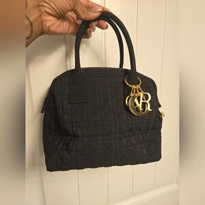 Dior Nylon Black Quilted Handbag